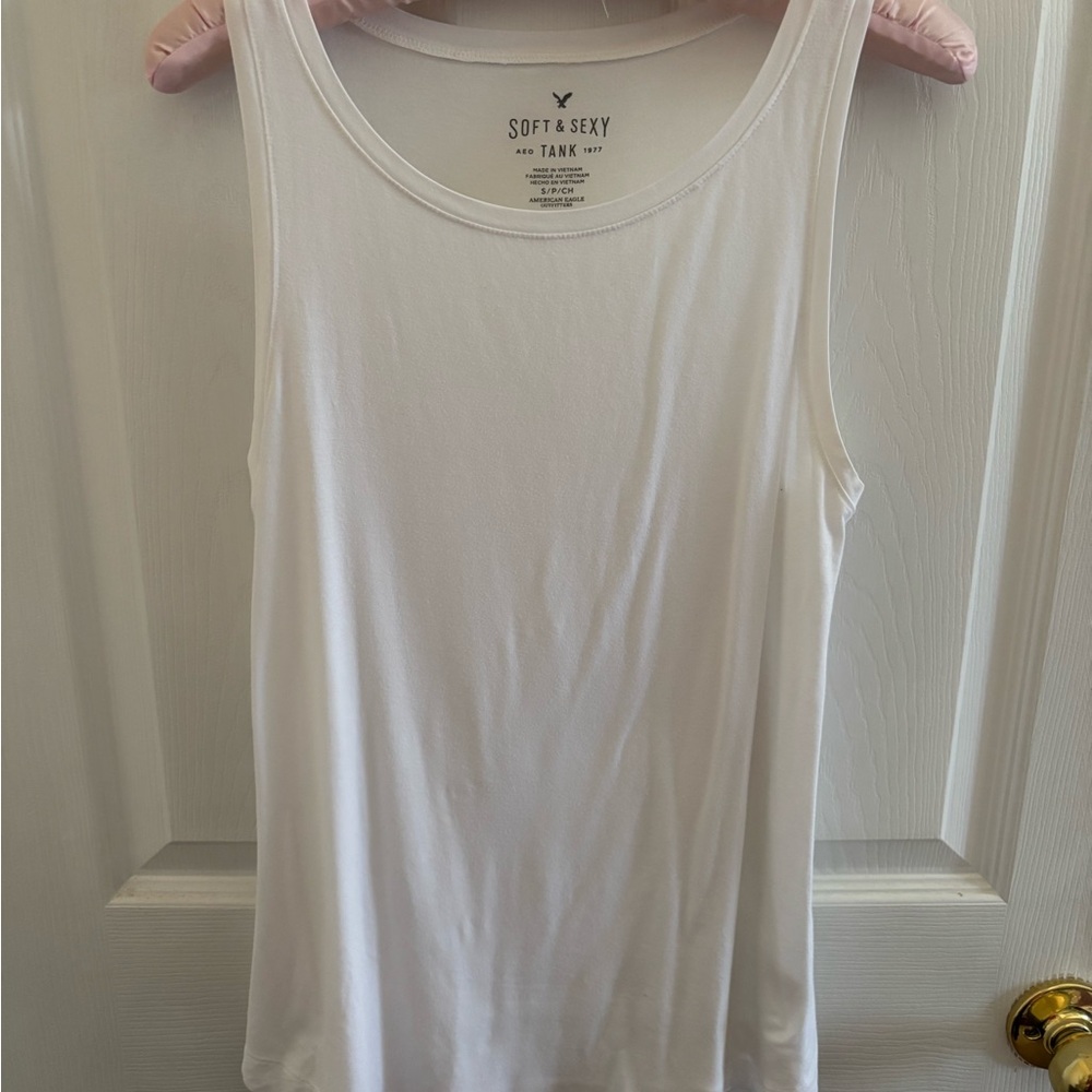 American Eagle Outfitters Soft & Sexy White Tank Top